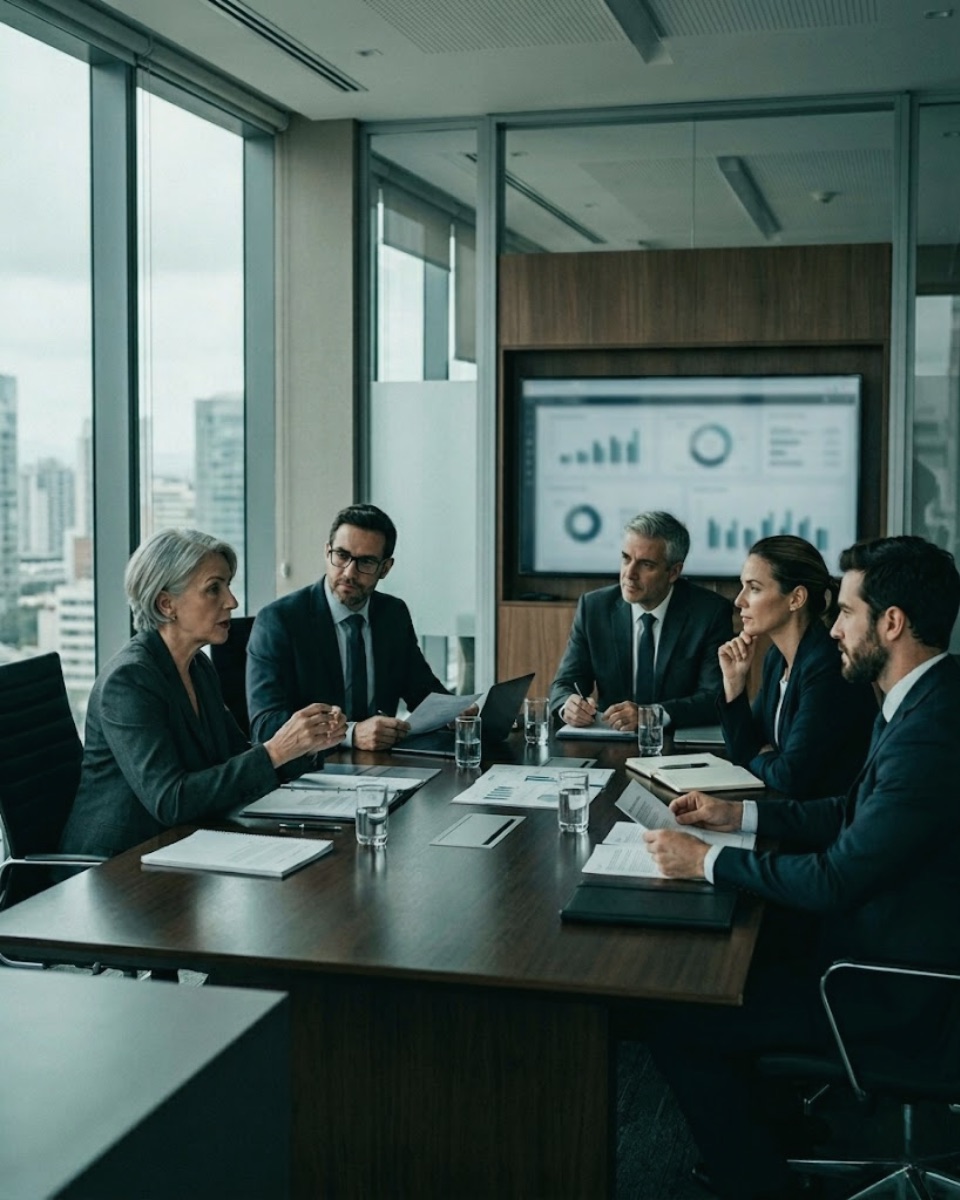 Comité ejecutivo en deliberación — Digital Change Advisors